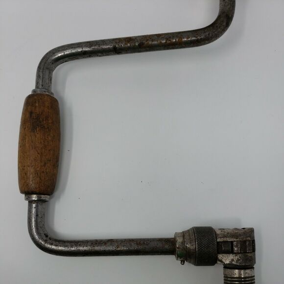 Ratchet Drill by Lakeside 10 Inch Vintage Hand Brace Made In USA Collectible - Picture 3 of 12
